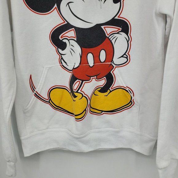 Disney Parks Front Graphic Logo Long Sleeved Hooded Sweatshirt Small - Picture 8 of 10